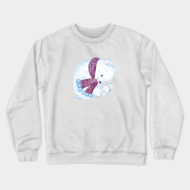 Winter Bear! Crewneck Sweatshirt by LordNeckbeard